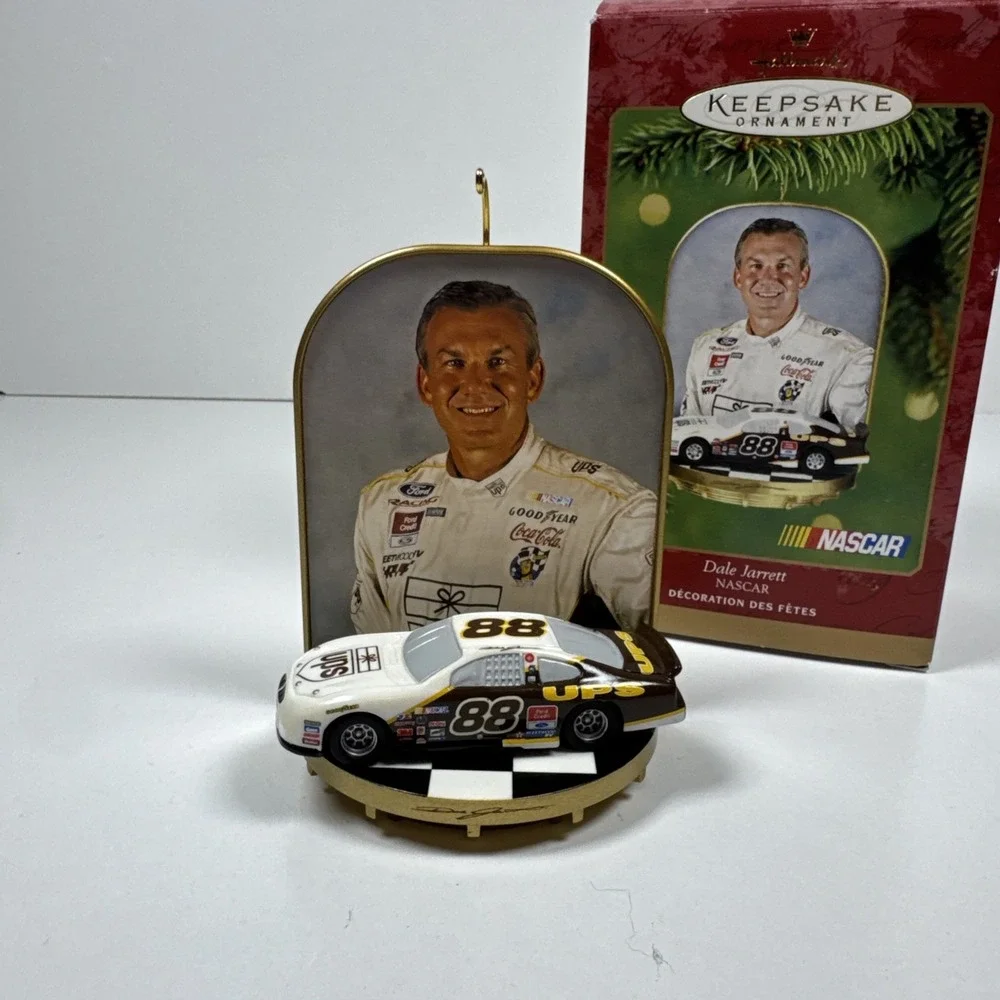 Vintage NASCAR Hallmark Keepsake Ornament w/Box     Dale Jarrett
